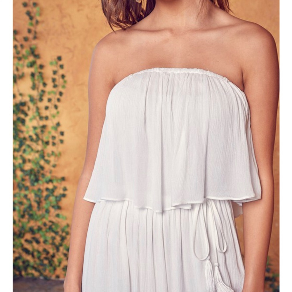 NWT Woven strapless maxi dress - Picture 4 of 11